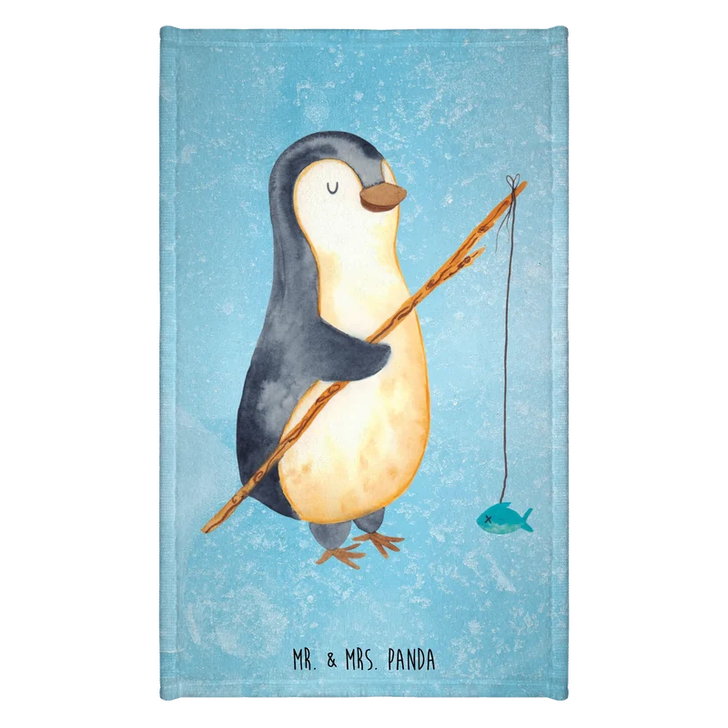 Gästehandtuch Pinguin Angler