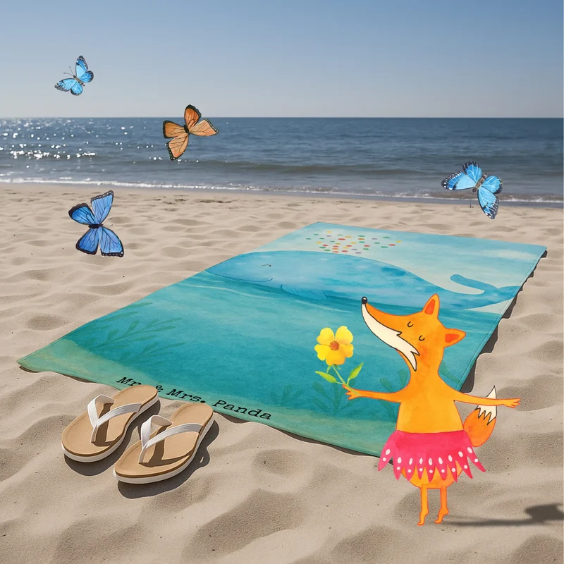 Badehandtuch Wal Konfetti Design