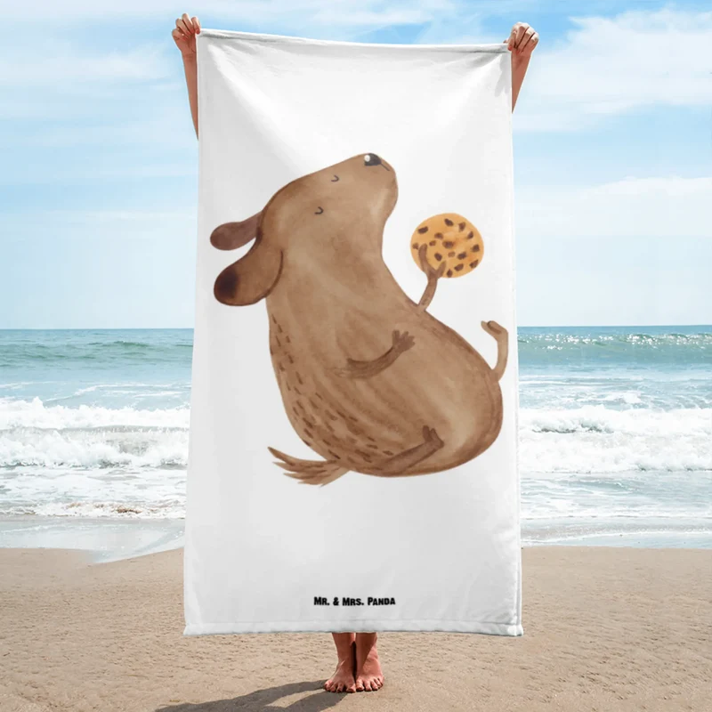 XL Badehandtuch Hund Keks
