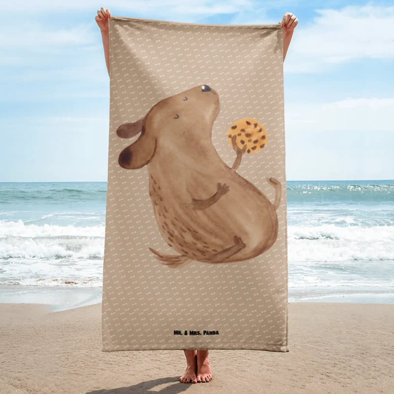 XL Badehandtuch Hund Keks