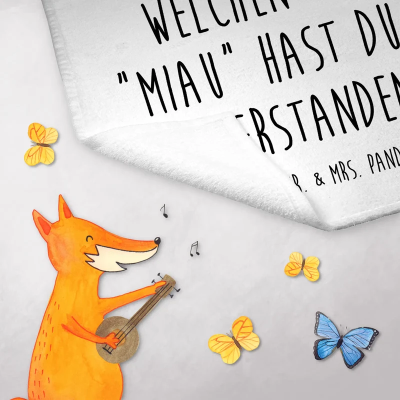 Gästehandtuch Katze Mittelfinger