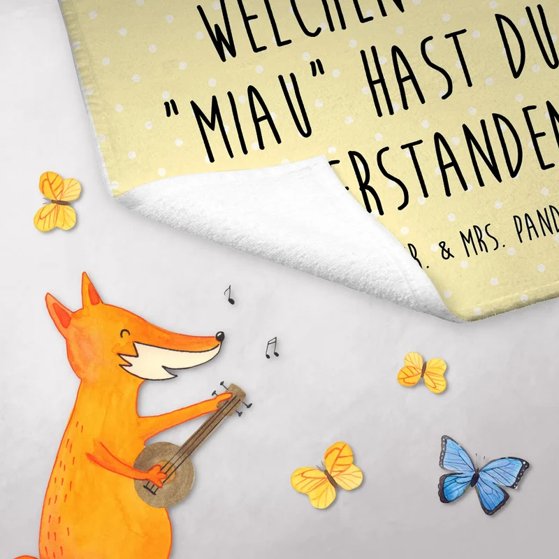 Gästehandtuch Katze Mittelfinger