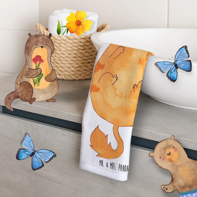Gästehandtuch Katze Mittelfinger