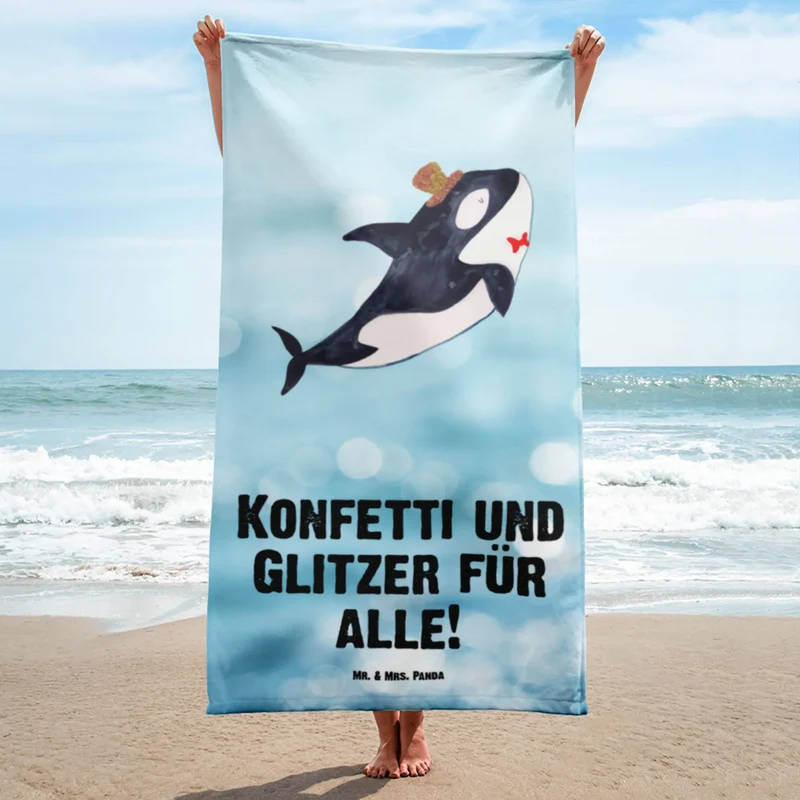 XL Badehandtuch Orca Zylinder