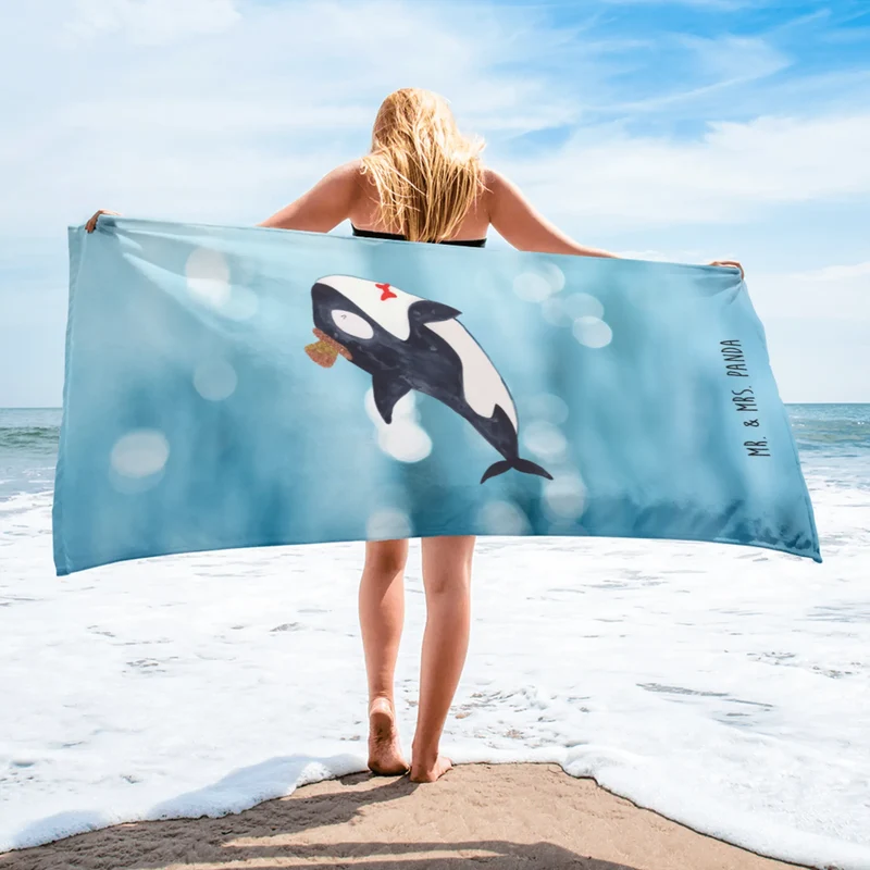 XL Badehandtuch Orca Zylinder