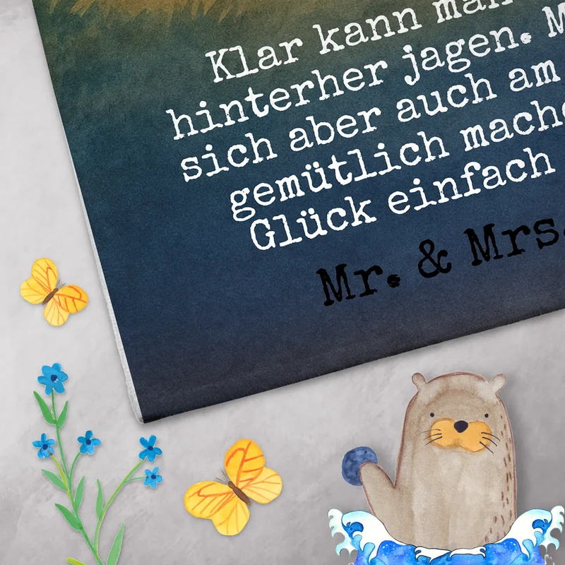 Gästehandtuch Bär & Marienkäfer Lagerfeuer Design