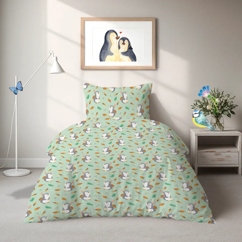 Bettwäsche Pinguin Ausflug Muster