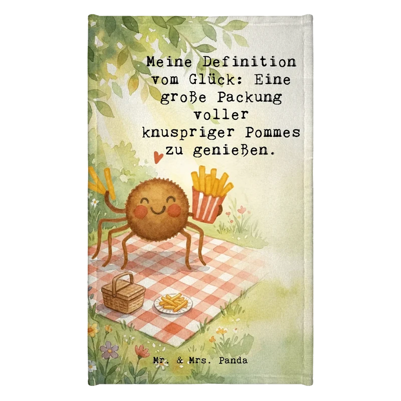 Gästehandtuch Spinne Agathe Pommes Design