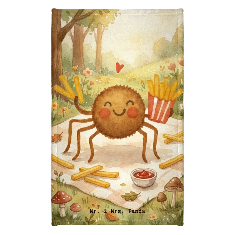 Gästehandtuch Spinne Agathe Pommes Design