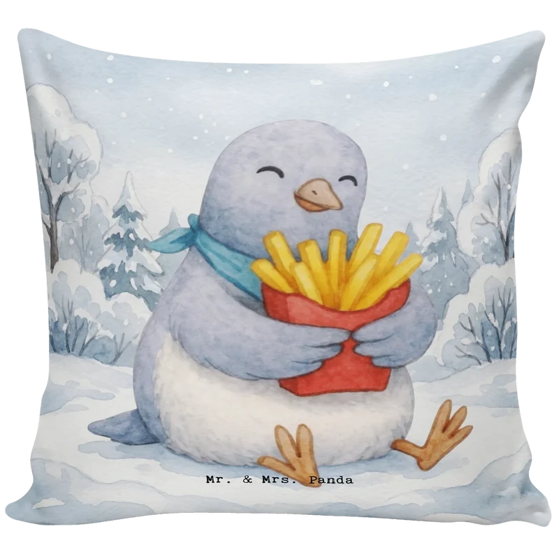 40x40 Kissen Taube Winter Pommes Design