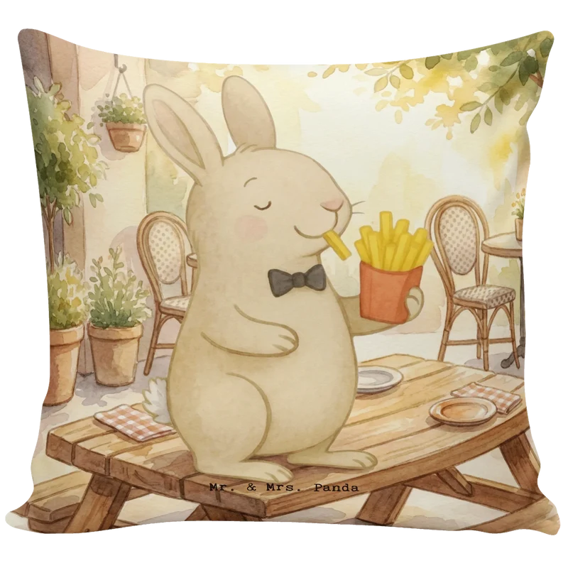 40x40 Kissen Hase Pommes Design