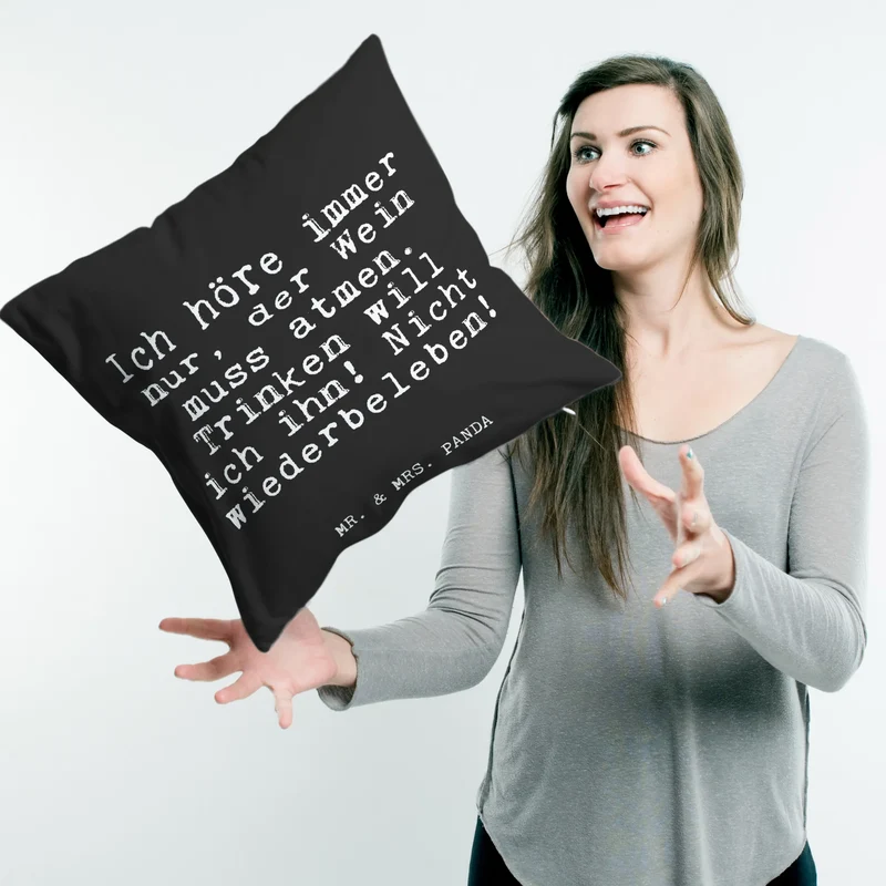 40x40 Kissen Ich höre immer nur,...