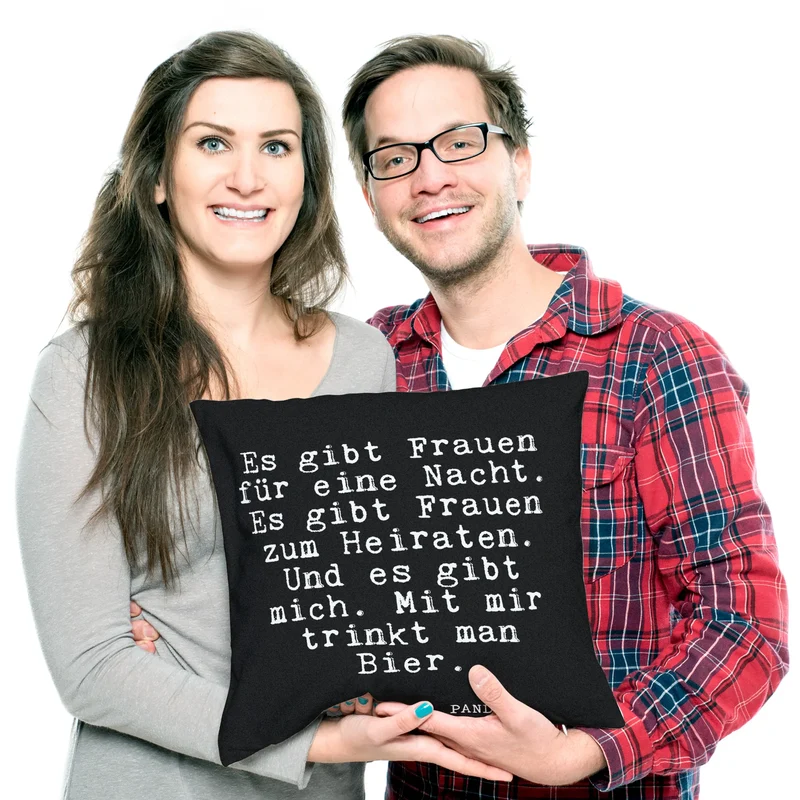 40x40 Kissen Es gibt Frauen für...