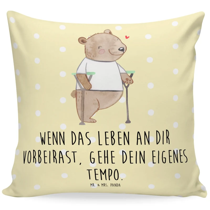 40x40 Kissen Bär Beinamputation