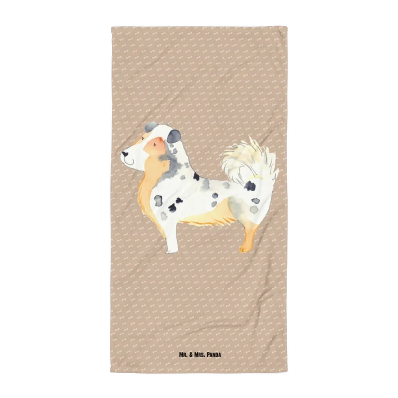 XL Badehandtuch Hund Australien Shepherd