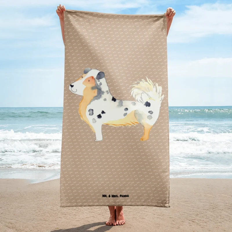 XL Badehandtuch Hund Australien Shepherd