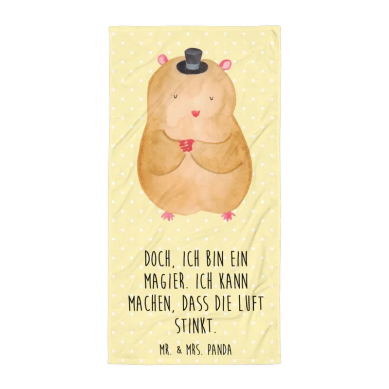 XL Badehandtuch Hamster Hut
