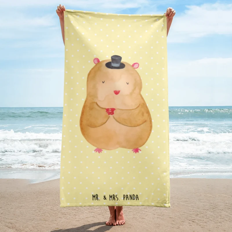 XL Badehandtuch Hamster Hut