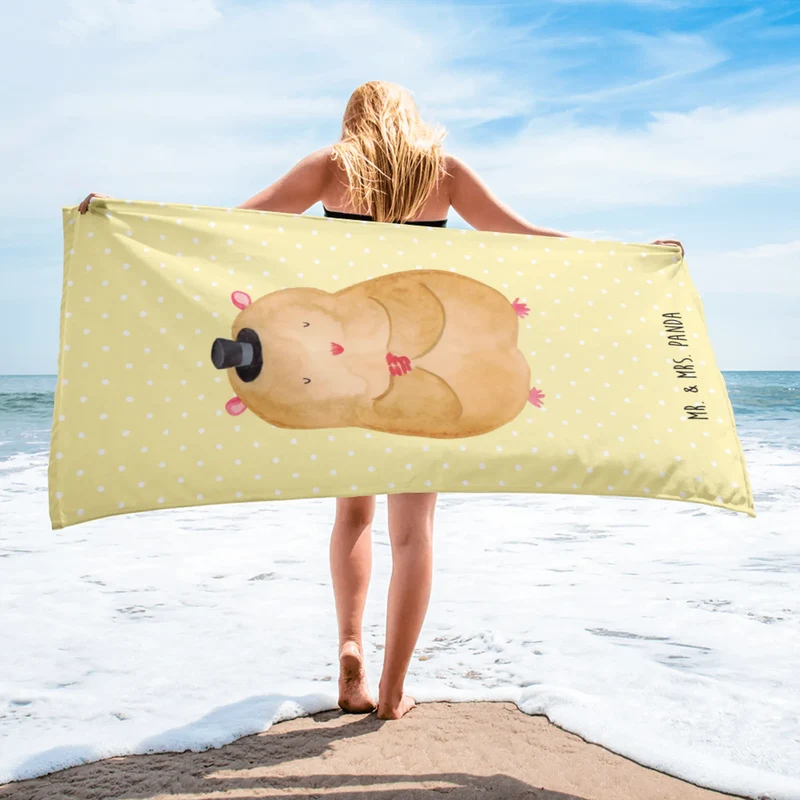 XL Badehandtuch Hamster Hut