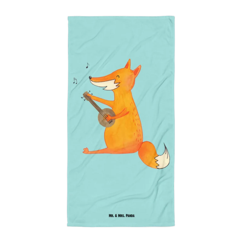 XL Badehandtuch Fuchs Gitarre