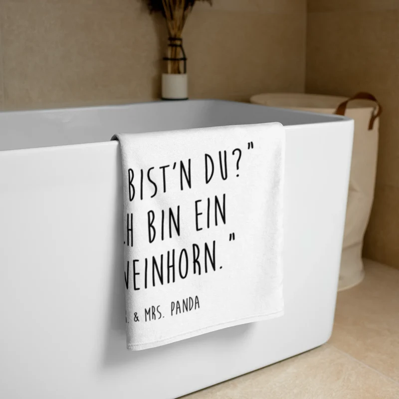 XL Badehandtuch Einhorn Schwein