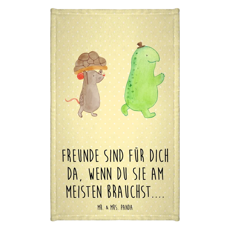 Gästehandtuch Schildkröte Maus