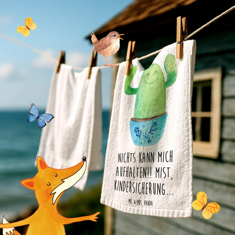 Gästehandtuch Kaktus Happy