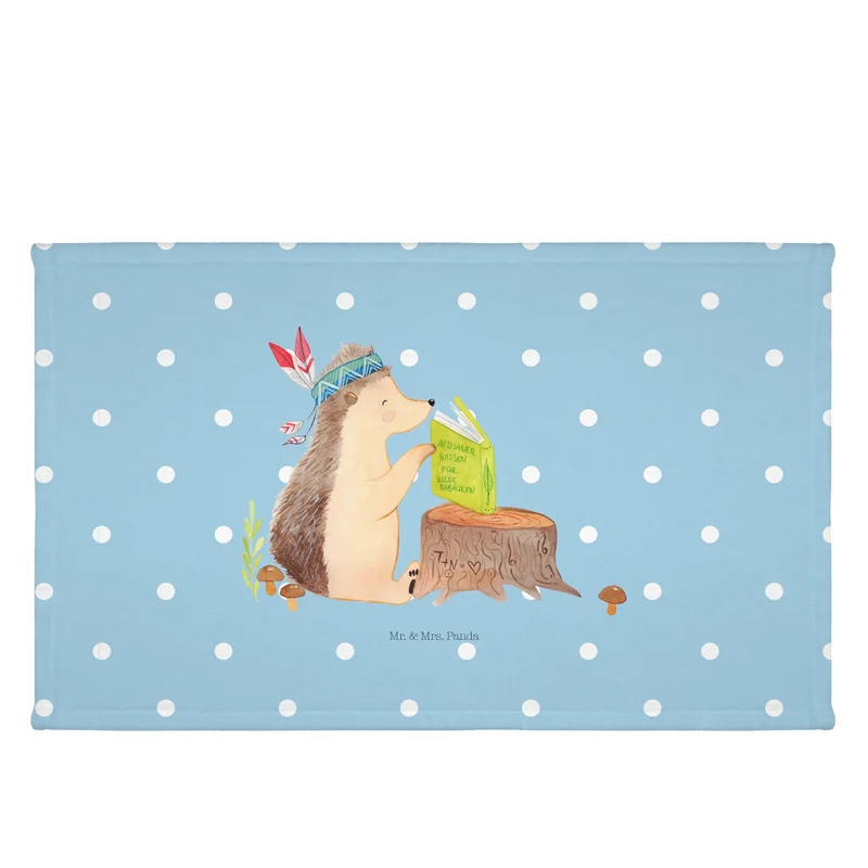 Handtuch Igel Federschmuck