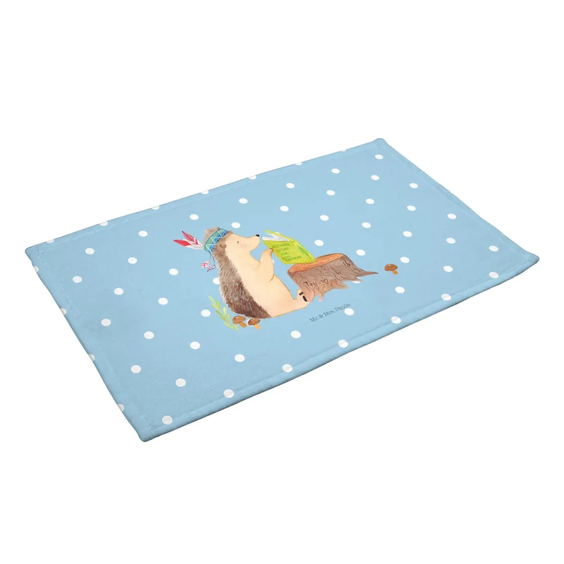 Handtuch Igel Federschmuck