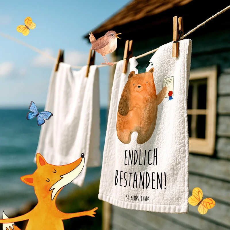 Gästehandtuch Bär Prüfung