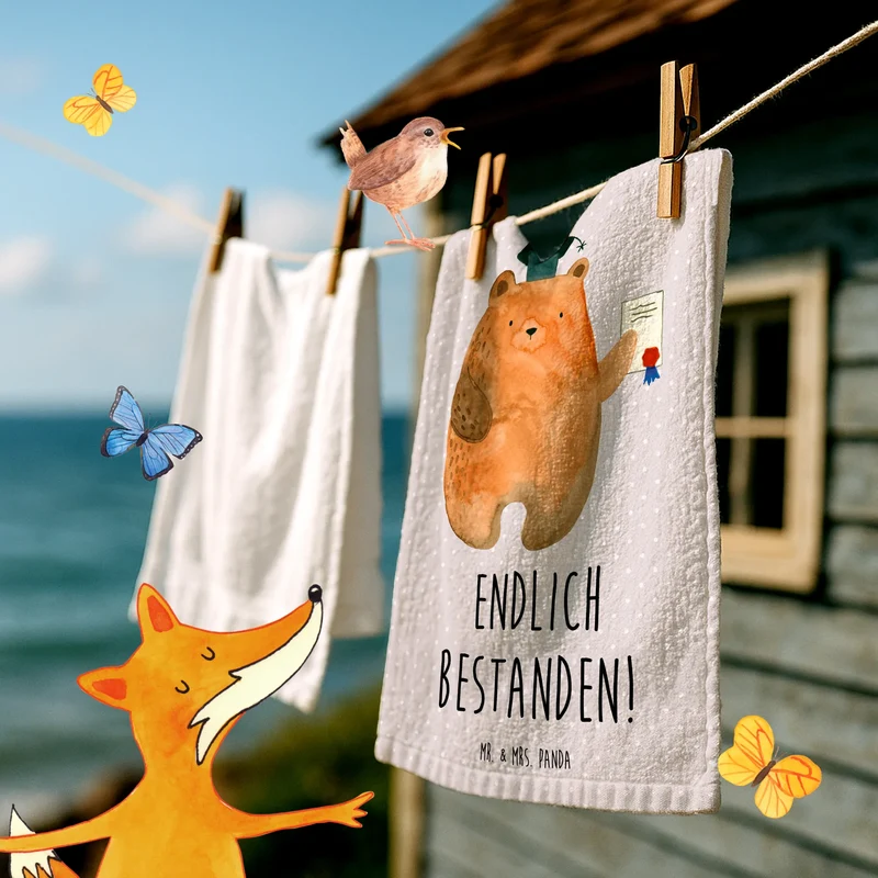Gästehandtuch Bär Prüfung