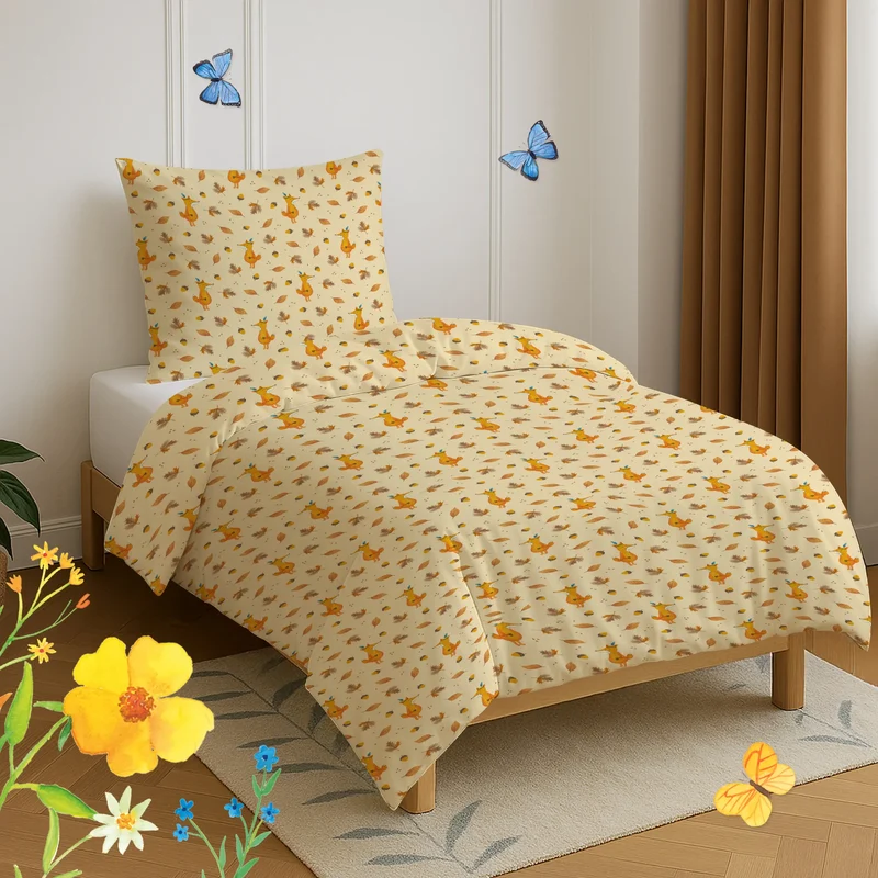 Bettwäsche Fuchs Waldspaziergang Muster