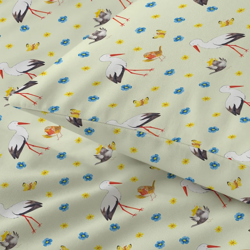 Bettwäsche Vogel Liebe Muster