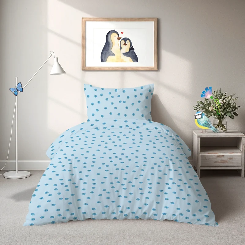 Bettwäsche Blaue Blaubeeren Muster
