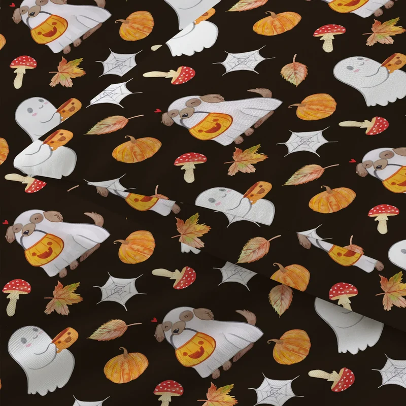 Bettwäsche Gespenst Halloween Muster