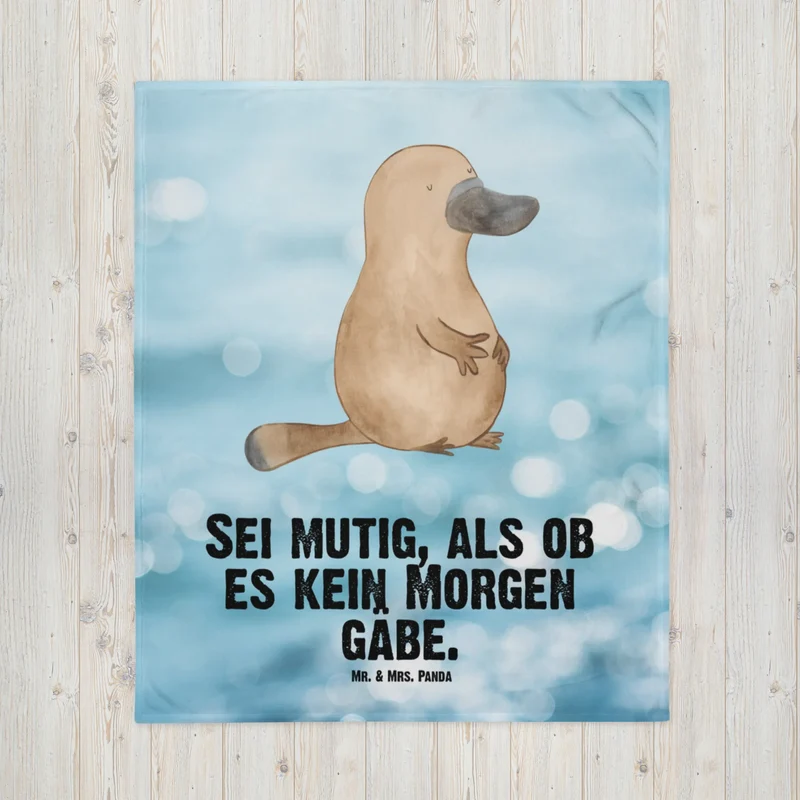 Babydecke Schnabeltier Mut