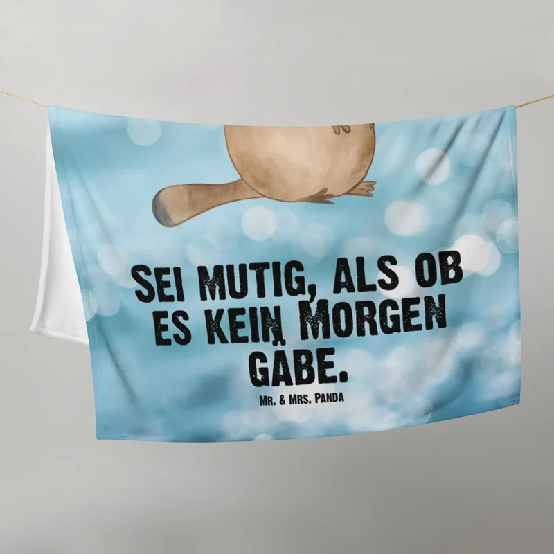 Babydecke Schnabeltier Mut