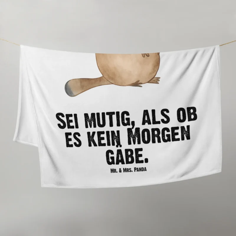 Babydecke Schnabeltier Mut