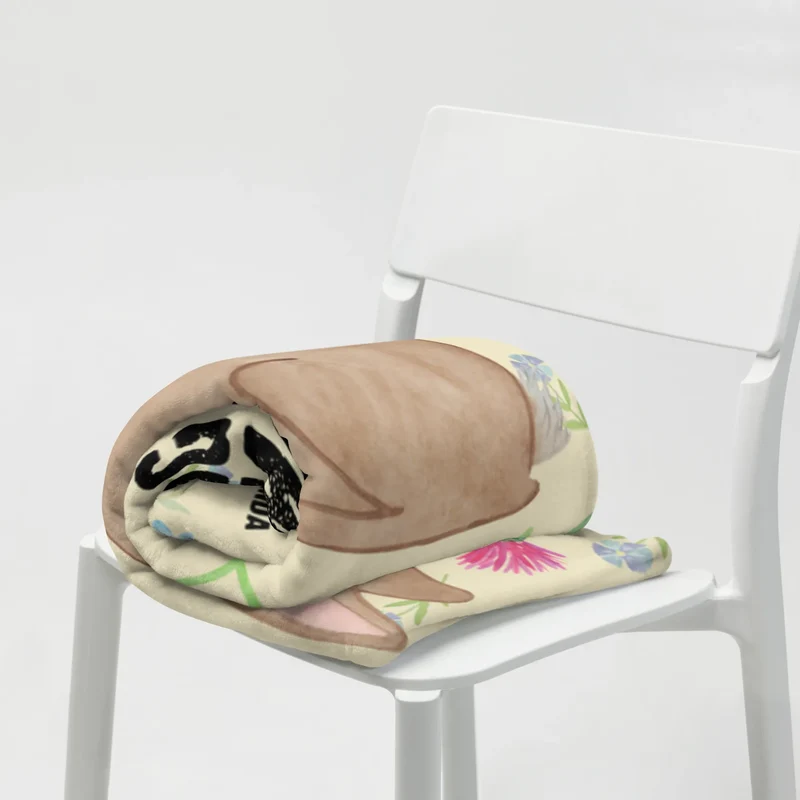 Babydecke Hase Sitzen