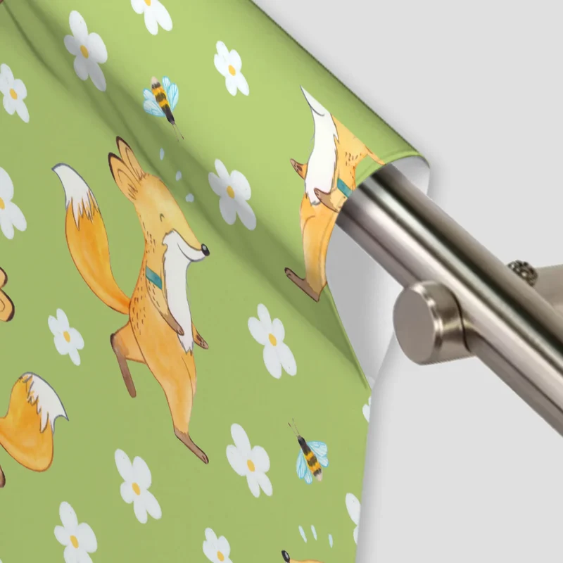 Vorhang Fuchs Joggen Muster