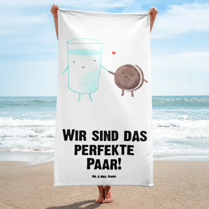 XL Badehandtuch Milch Keks