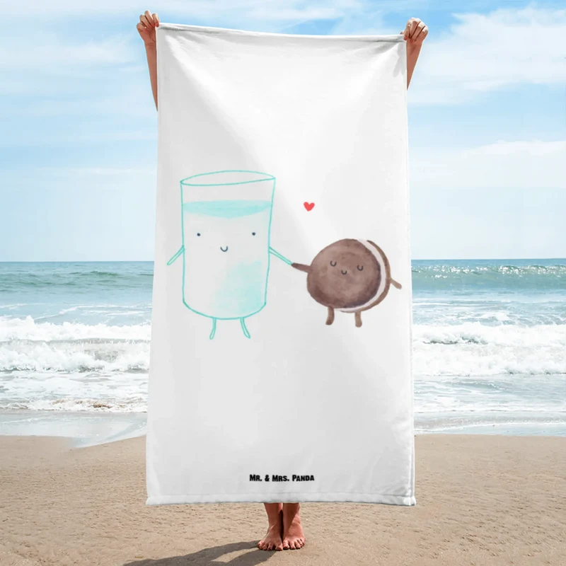 XL Badehandtuch Milch Keks
