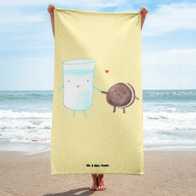 XL Badehandtuch Milch Keks