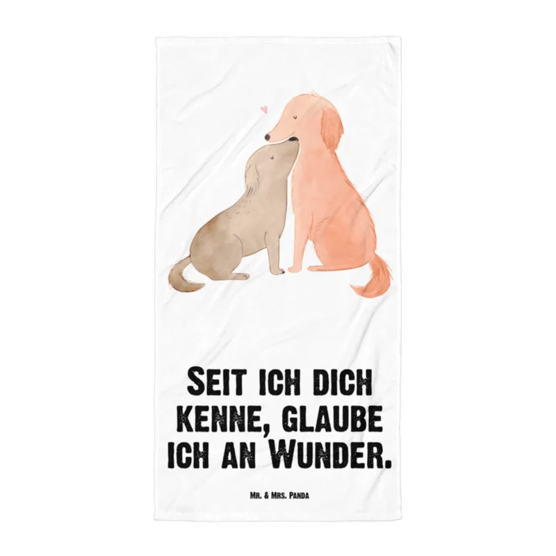 XL Badehandtuch Hunde Liebe