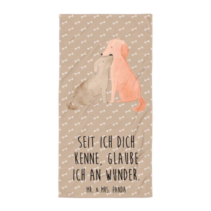 XL Badehandtuch Hunde Liebe