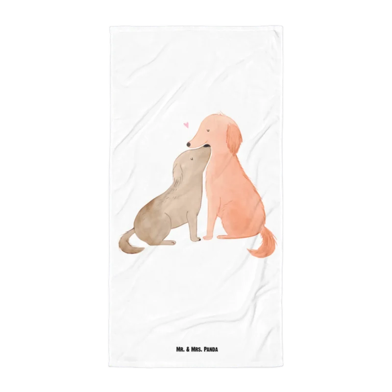 XL Badehandtuch Hunde Liebe