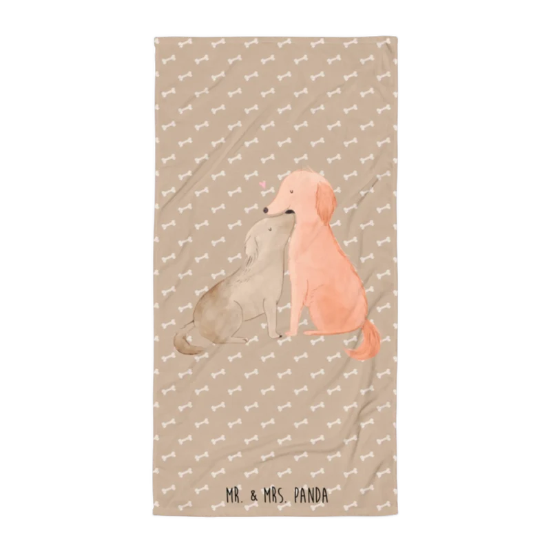 XL Badehandtuch Hunde Liebe