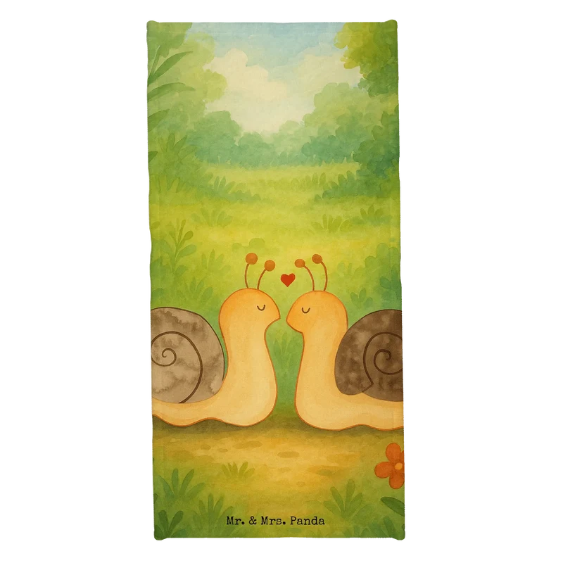 Badehandtuch Schnecken Liebe Design