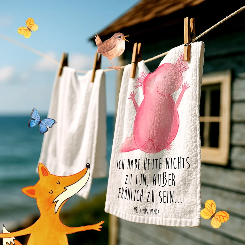 Gästehandtuch Axolotl Hurra