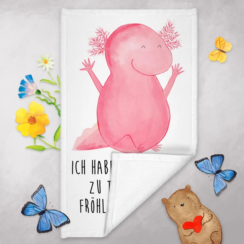 Gästehandtuch Axolotl Hurra